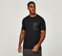 Belier Illusion Print Pocket T-Shirt - Black - Size XS