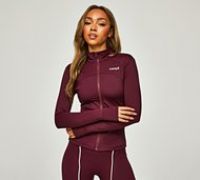 twenty8 Womens Sculpt Full Zip Top - Red - Size XL