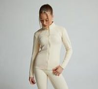 Ari Girls Zip Up Top - Beige - Size XL/G