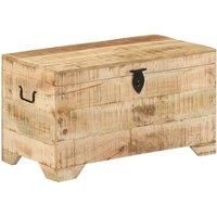Storage Chest Solid Rough Mango Wood