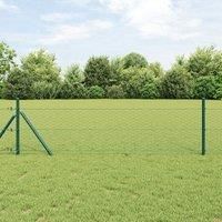 Hexagon Fence Green 0.4x50 m Steel