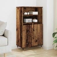 Highboard Old Wood 60x36x110 cm Engineered Wood