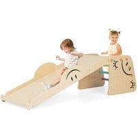Kids' 6-In-1 Wooden Climber Set With Step Stool