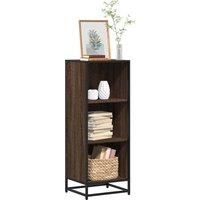 Book Cabinet Brown Oak 40x35x107.5 cm Engineered Wood