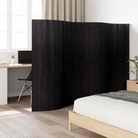 Room DividerBlack 165x400 cmBamboo