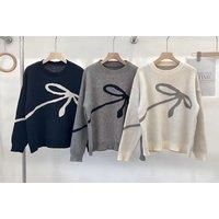 Bow Knit Pullover Sweater - 3 Colours!