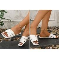 Women'S Hermes Inspired Flat Sandals - 7 Sizes & 10 Colours - Orange