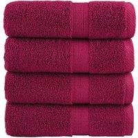 Premium Soap Towels SOLUND 4pcs Bordeaux 30x30cm 600gsm
