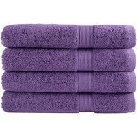 Premium Sauna Towels SOLUND 4 pcs Purple 80x200 cm 600 gsm