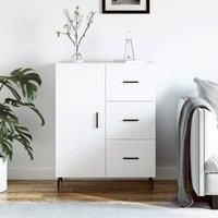 Sideboard White 69.5x34x90 cm Engineered Wood
