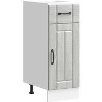 Kitchen Base Cabinet Lucca Grey Sonoma Engineered Wood