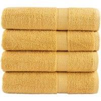 Premium Hand Towels SOLUND 4pcs Gold 50x100cm 600gsm
