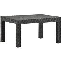 Garden Table Anthracite 58x58x41 cm PP Rattan