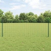 Garden Fence Set Set of 2 Green Steel 10 x 0.8 m Durable