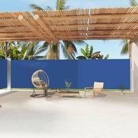 Retractable Side Awning Blue 200x1200 cm