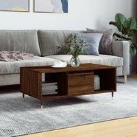 Coffee Table Brown Oak 90x50x36.5 cm Engineered Wood