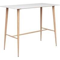 Bar Table White 120x60x105 cm
