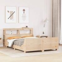 Bed Frame without Mattress 120x200 cm Solid Wood Pine
