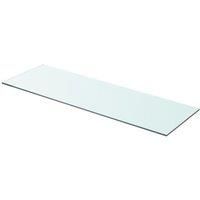 Shelf Panel Glass Clear 80x25 cm