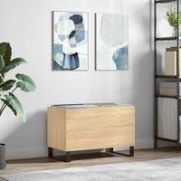 Record Cabinet Sonoma Oak 74.5x38x48 cm Engineered Wood