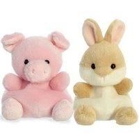 Aurora Palm Pals Rabbit & Pig Duo Plush