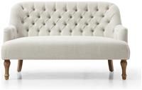 Kyoto Penelope 2 Seater Chair Cream Linen