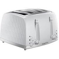 Russell Hobbs Honeycomb White 4Slot Toaster  26070