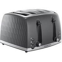 Russell Hobbs Honeycomb Grey 4Slot Toaster  26073