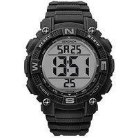 Sekonda Men'S Digital Black Plastic Strap With Black Dial Watch