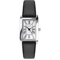 Sekonda Ladies Black Leather Strap With White Dial Watch
