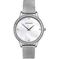 Sekonda Ladies Alice Silver Stainless Steel Bracelet With White Dial Watch