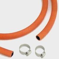 Continental Gas Hose & 2 Clips, Orange