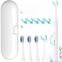 Electric Toothbrush - 3 Brush Heads & 20 Pcs Floss Picks Heads, Electric Vibration Flosser, Philips