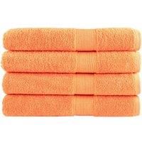 Premium Towels SOLUND 4 pcs Orange 100x200 cm 600 gsm