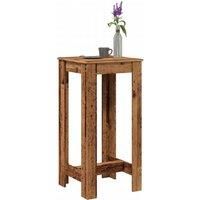 Bar Table Old Wood 51x50x103.5 cm Engineered Wood