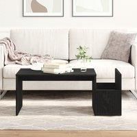 Black Oak Coffee Table - 90x45x35 cm - Made of Engineered Wood