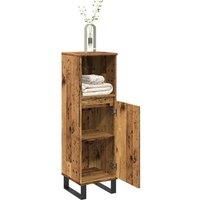 Bathroom Cabinet Old Wood 30x30x100 cm Engineered Wood
