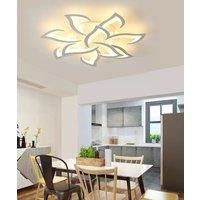 Modern LED Ceiling Light with Remote Control,Flower - Shaped Dimmable Chandelier for Bedroom,Adjustable Color Temperature
