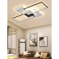 Modern Geometric LED Ceiling Light,Acrylic Shade,Remote - Control, for Living Room & Bedroom