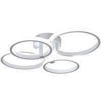 Dimmable Ceiling Lamp,Modern Round Ceiling LED Ceiling Light with Remote Control for Living Room,White 3000K-6500K