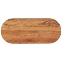 Table Top 120x50x2.5 cm Oval Solid Wood Acacia