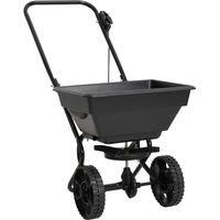 Walk Behind Salt Spreader PVC and Steel 92x46x70 cm 15 L