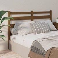 Bed Headboard Honey Brown 146x4x100 cm Solid Wood Pine
