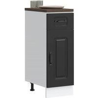 Kitchen Base Cabinet Kalmar Black Engineered Wood