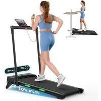 Dprodo Folding Treadmill for Home 2.5HP, Incline in Black