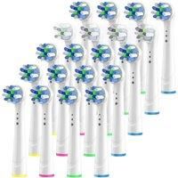 Compatible with Oral B Electric Toothbrush Replacement Brush Heads, Cross Action Toothbrush Head