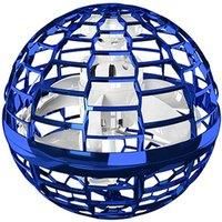 Kids 360 Flying Ball Toy With Magic Wand Option - Red