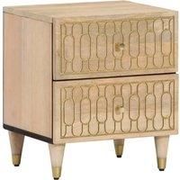 Bedside Cabinets 2 pcs 40x33x46 cm Solid Wood Mango