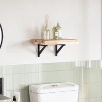 Table Top 40x30x4 cm Rectangular Solid Wood Acacia