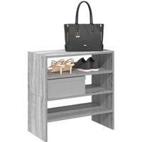Shoe Racks 2 pcs Stackable Grey Sonoma 60x30x30.5 cm